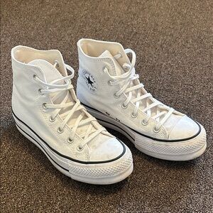 Converse Chuck Taylor All Star Lift Platform Shoes (White)